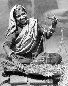 Prodejce zeleniny, Jaipur, Indie, 1936 od Unbekannt