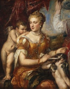 Venus Amor se zavázanýma očima, c. 15661570 nebo c. 15761580. od Unbekannt