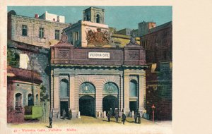 Victoria Gate, Valletta - Malta, c1900 od Unbekannt