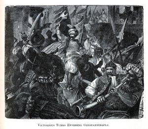 Vítězní Turci vstupující do Konstantinopole, 1882 od Unbekannt