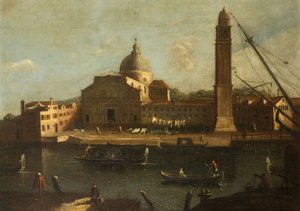 Pohled na Benátky - Kostel Il Redentore, 1700-1800. od Unbekannt