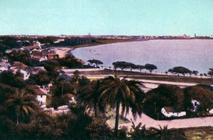 Pohled z Malabar Hill, Bombay, Indie, začátek 20. století od Unbekannt