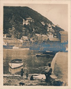 Pohled z přístavu - Polperro, 1927 od Unbekannt