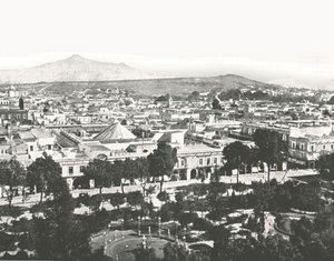 Pohled z katedrály, Puebla, Mexiko, 1895. od Unbekannt
