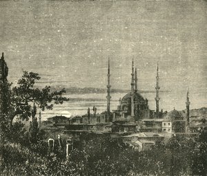 Pohled v Adrianopoli - mešita Selima II, 1890. od Unbekannt