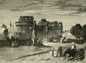 Pohled v Nantes, 1890. od Unbekannt