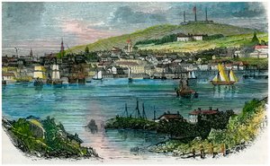 Pohled na Halifax, Nova Scotia, c1870 od Unbekannt