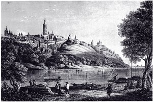 Pohled na Kyjev, 1835 od Unbekannt