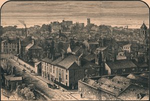 Pohled na Lancaster, c19. století od Unbekannt
