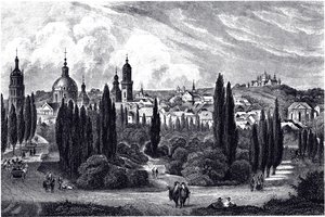 Pohled na Lemberg, cca 1845 od Unbekannt