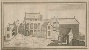 Pohled na Minster Lovel Priory v hrabství Oxford, 1784 od Unbekannt