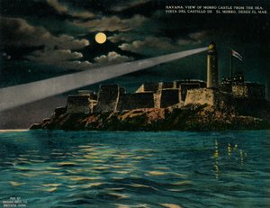 Pohled na hrad Morro od moře, Havana, Kuba, c1920 od Unbekannt