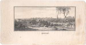 Pohled na Tartu, 1800 od Unbekannt