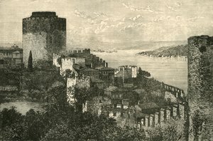 Pohled na Bospor: Hrad Evropy, 1890. od Unbekannt
