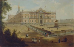 Pohled na Michael Palace v Petrohradě, 1800s od Unbekannt