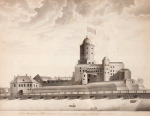 Pohled na hrad Vyborg, c. 1840 od Unbekannt