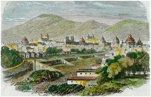 Pohled na město Cuzco, Peru, c1875 od Unbekannt