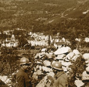Pohled na čáry, Metzeral, severní Francie, c1914-c1918 od Unbekannt