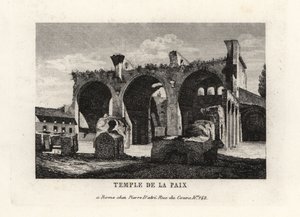 Pohled na ruiny chrámu míru, Templum Pacis nebo Forum of Vespasian, Řím od Unbekannt