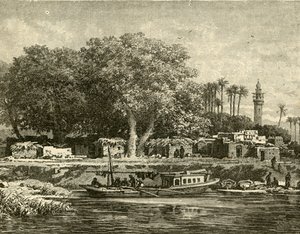 Pohled na deltu Nilu, 1890. od Unbekannt