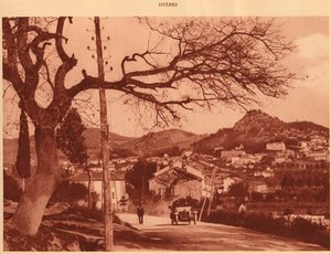 Pohled z Chemin de lHermitage, Hyeres, 1930. od Unbekannt