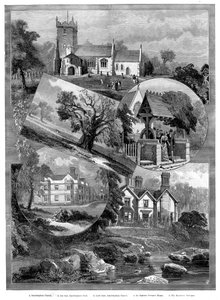 Pohledy na Sandringham, Norfolk, 1887 od Unbekannt