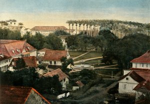 Město Cayenne Place DArmes, město Cayenne, 1900. od Unbekannt