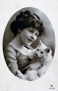 Vintage francouzská pohlednice, c1900 od Unbekannt