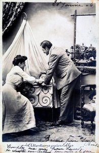 Vintage francouzská pohlednice, c1900 od Unbekannt