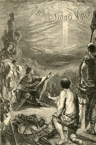 Vidění kříže v Saxa Rubra, 1890. od Unbekannt