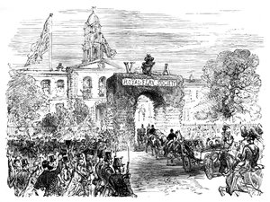 Návštěva královny a prince Alberta v Linen Hall, Belfast, 50. léta 19. století, 1888 od Unbekannt