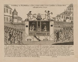 Prezentace hlavního stroje v Paříži, 1792. od Unbekannt