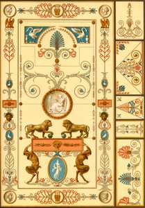 Nástěnná malba a stropní dekorace, Německo, začátek 19. století, 1898. od Unbekannt