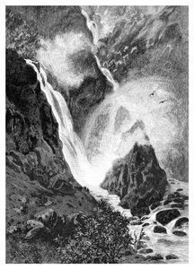 Wallamumbi Falls, Nový Jižní Wales, Austrálie, 1886 od Unbekannt
