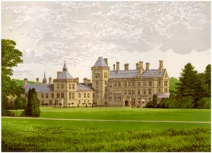 Walton Hall, Warwickshire, domov Baroneta Mordaunta, c1880 od Unbekannt