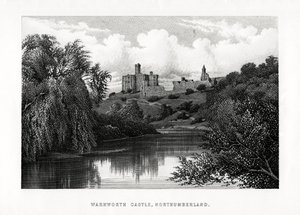 Hrad Warkworth, Northumberland, 1896 od Unbekannt