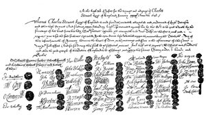 Zatykač na popravu krále Karla, 1648, 1909 od Unbekannt