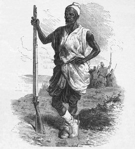 Warrior of Elmina, c1880 od Unbekannt