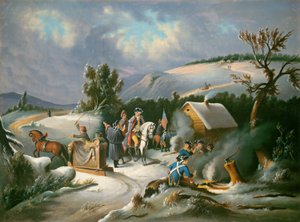Washington ve Valley Forge, polovina 19. století. od Unbekannt