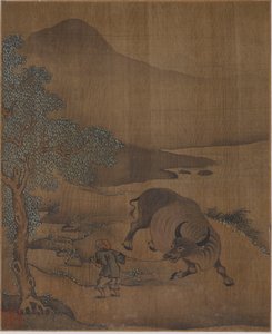Vodní buvol a Herdboy, možná dynastie Ming, 1368-1644. od Unbekannt