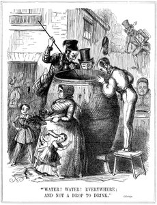 Voda! Voda! Všude a ani kapka k pití, 1849 od Unbekannt