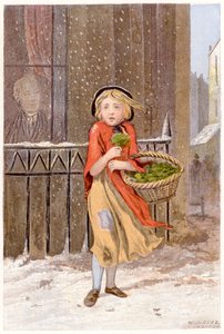 Prodejce řeřichy, c1880 od Unbekannt
