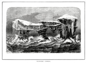 Vlnami opotřebované ledovce, 1877 od Unbekannt