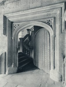 Waynfletes North Door, se schody ze sedmnáctého století do Upper School a Antechapel, 1926 od Unbekannt
