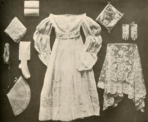 Svatební kostým slečny Sara Hayes z Philadelphie, c1750, 1937. od Unbekannt
