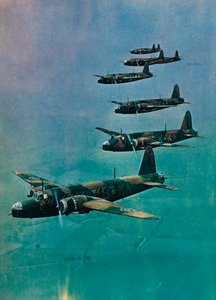 Wellington Bombers in Formation, 1940 od Unbekannt