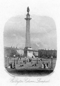 Wellingtonův sloup, Liverpool, 1864 od Unbekannt