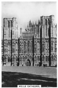 Katedrála ve Wellsu, Wells, Somerset, Anglie, 1936 od Unbekannt
