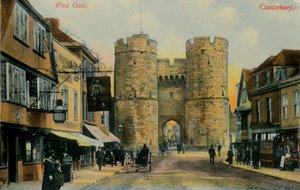 West Gate, Canterbury, konec 19.-začátek 20. století. od Unbekannt