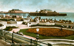 West Pier a italské zahrady, Brighton, Sussex, 1928 od Unbekannt